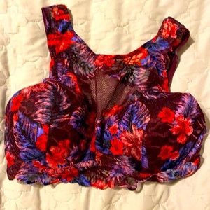 Pink brand bralette.